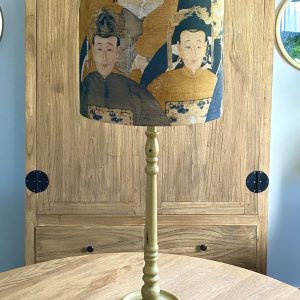 BASE DE MADERA VINTAGE EN BEIGE TOSTADO DECAPÉ